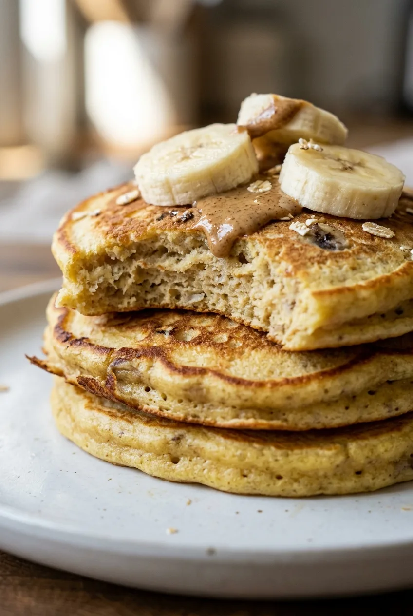 Pancakes à la banane sans sucre ajouté : le sucre qui vient de la banane, pas du placard